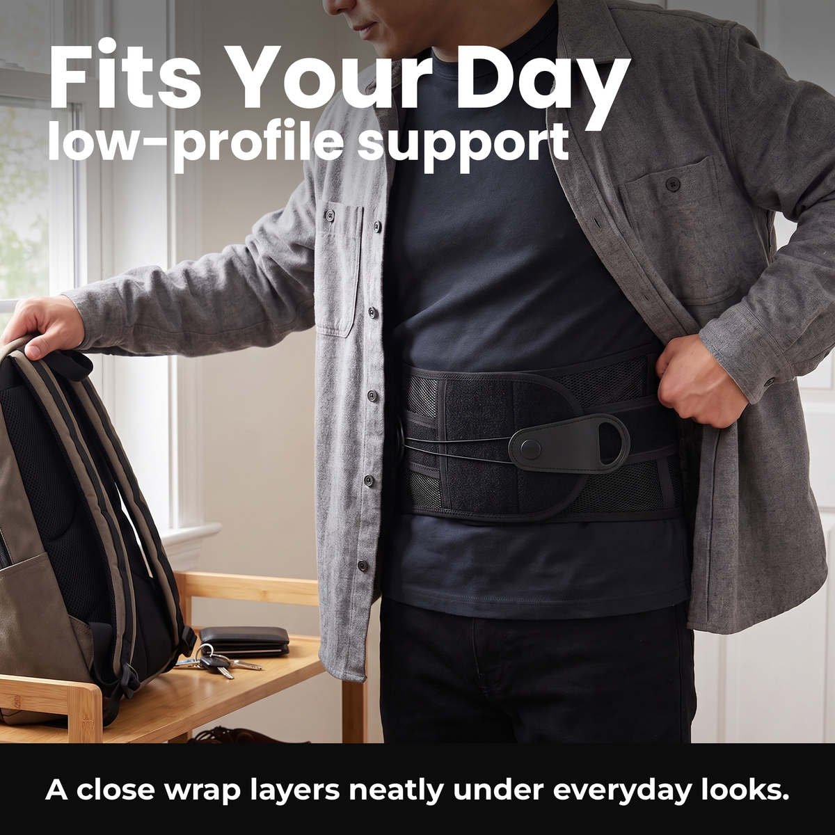 Fits Your Day with low-profile support