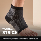 Exakter schwarzer Punktstrick mit Diagonalstreifen, Kreuzmaschen und schwarzer Ferse