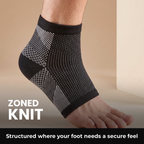 Exact black dotted knit, diagonal stripes, crosshatch mesh and solid black heel